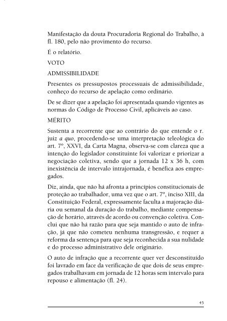 Jornada de Trabalho de 12 x 36 horas - CNC