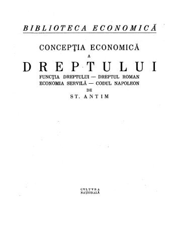 DREPTULUI - Biblioteca Universitatii din Craiova