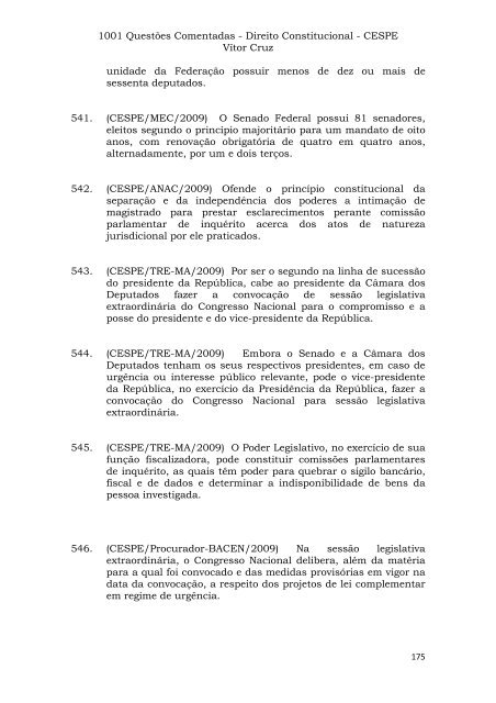 1001 - Questoes Direito Constitucional - Diversos Forros & Divisórias