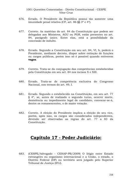 1001 - Questoes Direito Constitucional - Diversos Forros & Divisórias