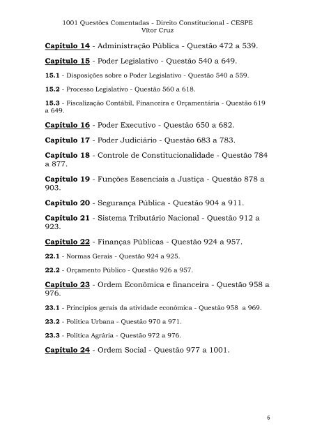 1001 - Questoes Direito Constitucional - Diversos Forros & Divisórias