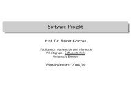 Software-Projekt - Informatik  - Universität Bremen