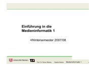 Einführung in die Medieninformatik 1 - TZI