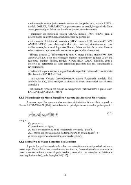 Estudo de revestimentos cerâmicos sobre substrato metálico obtido