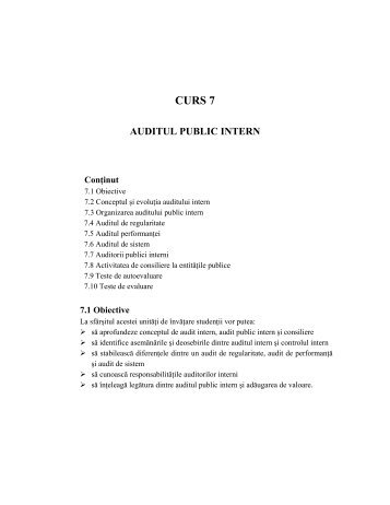 curs 7 auditul public intern