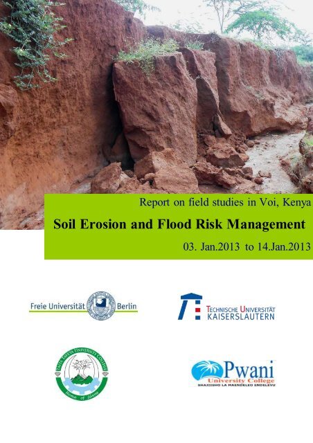 Soil Erosion and Flood Risk Management