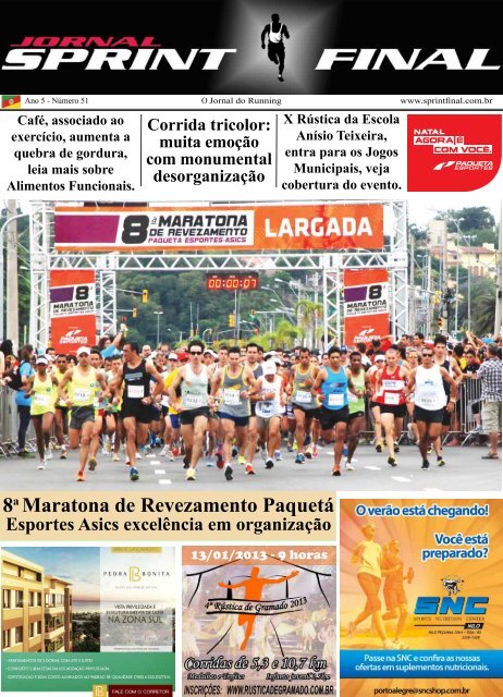8a Maratona de Revezamento Paquetá - Jornal Sprint Final