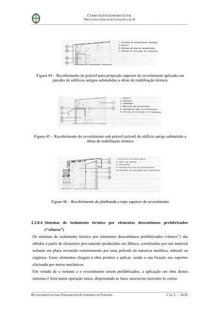 Revestimentos de paredes - Escola Superior de Tecnologia de Tomar