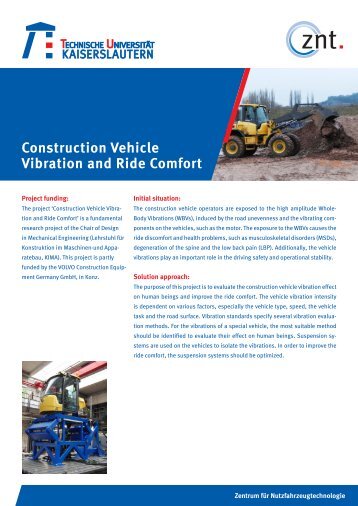 Construction Vehicle Vibration and Ride Comfort - Universität ...
