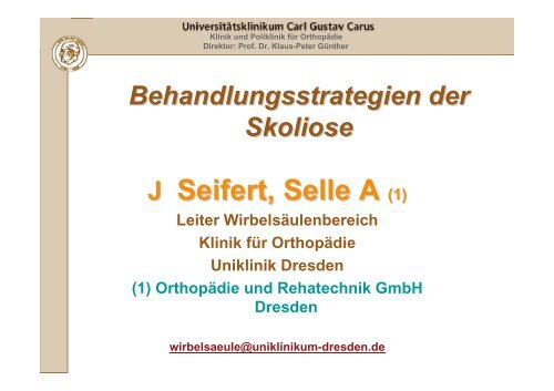 Behandlungsstrategie der Skoliose