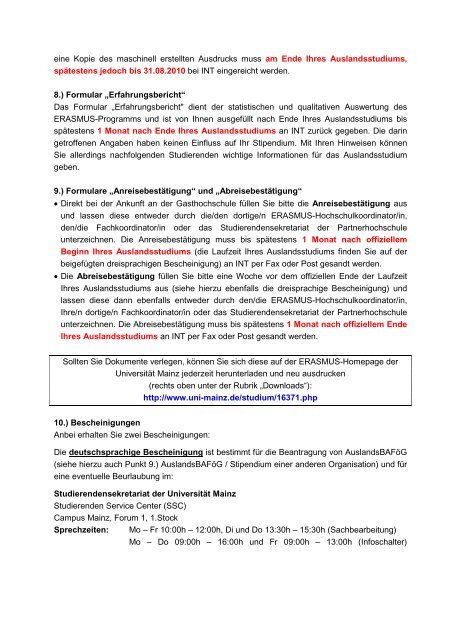 Abteilung Internationales â¢ EU-Programme â¢ ERASMUS - Johannes ...