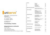 Produktkatalog / Preisliste Netzwerk-Kameras und ... - uniserve GmbH