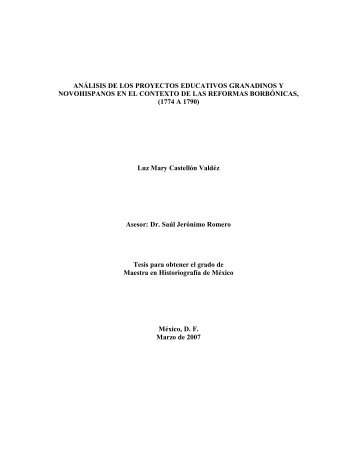 ANÁLISIS DE LOS PROYECTOS EDUCATIVOS ... - Inicio - UAM