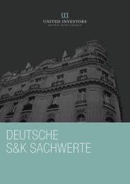 deutsche s&k sachwerte - AVL Finanzdienstleistung Investmentfonds