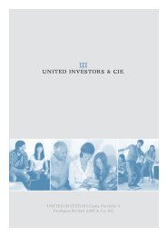 UNITED INVESTORS Game Portfolio 3 Fondsgesellschaft mbH ...