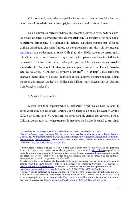 1 MÚSICAS E LETRAS BARROCAS NA ... - Monografias.com