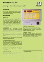 Unitherm 6.3 E II - UNIVENT Ventilatoren