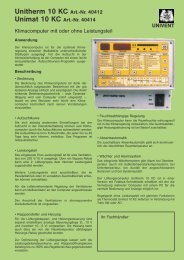 Unitherm 10 KC Art.-Nr. 40412  - UNIVENT Ventilatoren