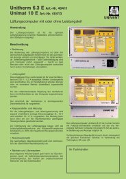 Unitherm 6.3 E Art.-Nr. 40411 - UNIVENT Ventilatoren