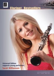 Clarinet . Bestsellers - Universal Edition