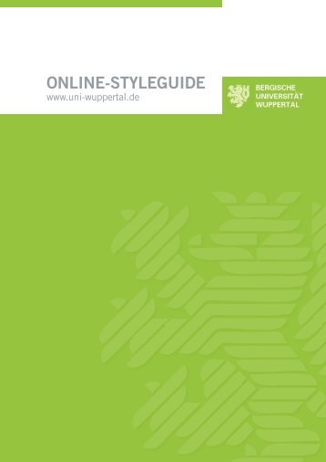 ONLINE-STYLEGUIDE - Bergische Universität Wuppertal