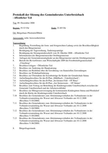 Protokoll 09.12.2008.pdf - Unterbreizbach