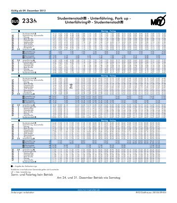 Buslinie 233 - Gemeinde Unterföhring