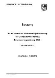 Satzung - Gemeinde Unterföhring