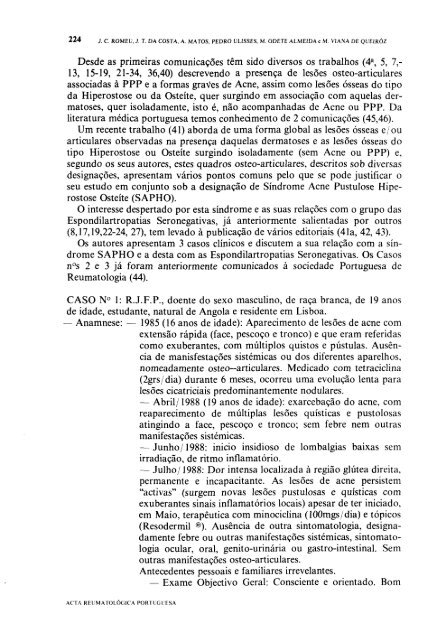 1989 Volume XIV, 4, 4º Trimestre - Acta Reumatológica Portuguesa ...