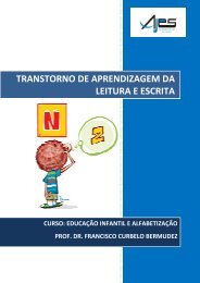 transtorno de aprendizagem da leitura e escrita - Pos.ajes.edu.br ...