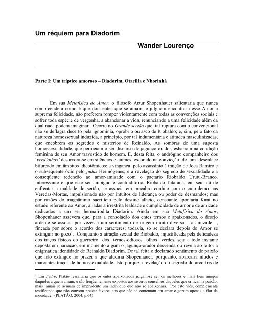 Réquiem Para um Sonho e a morte das idealizações