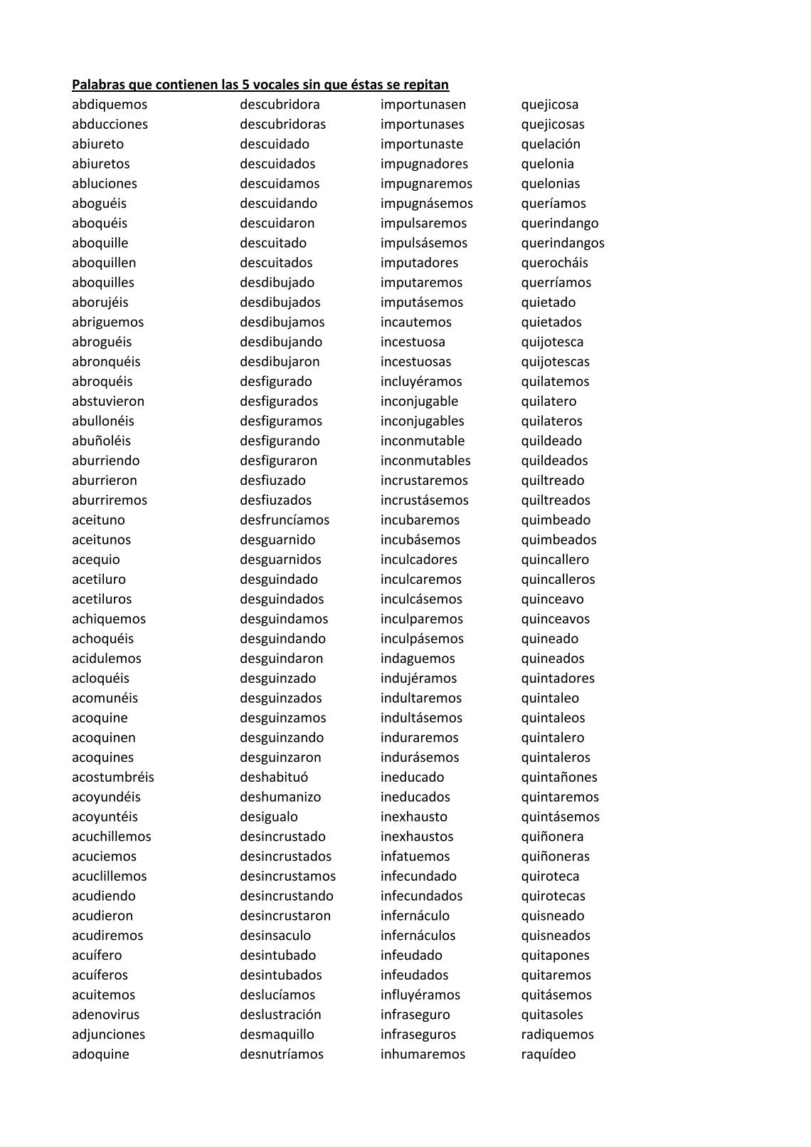 3000 palabras en espa ol