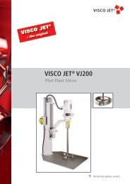 VISCO JET® VJ200 Pilot Plant Stirrer