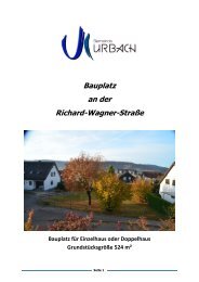 Bauplatz an der Richard-Wagner-Straße - Gemeinde Urbach