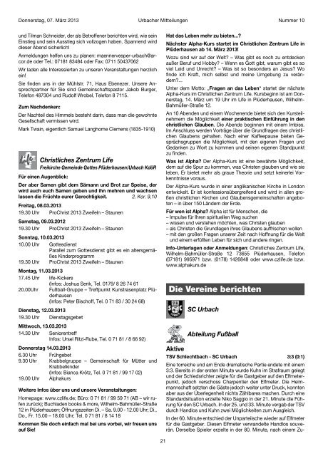 Mitteilungsblatt vom 07.03.2013 - Gemeinde Urbach