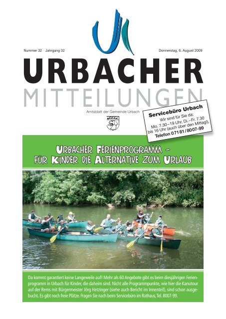 097032 Amtsblatt Urbach.indd - Gemeinde Urbach