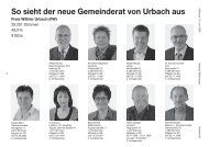 Neuer Gemeinderat von Urbach 2009