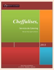 Cheffulises, Servicio de Catering