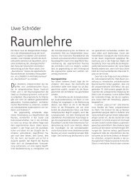 Raumlehre - uwe schröder architekt