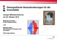 Demografische Herausforderungen für die ... - Stadt Usingen