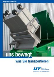 uns bewegt - UT Umwelt- und Transporttechnik AG