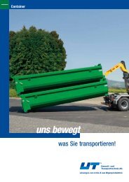 Container - UT Umwelt- und Transporttechnik AG