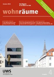 wohnräume - UWS Ulm
