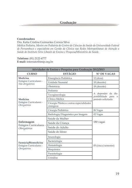 Programa de Ensino - 2013