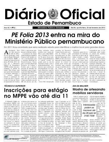 PE Folia 2013 entra na mira do Ministério Público pernambucano