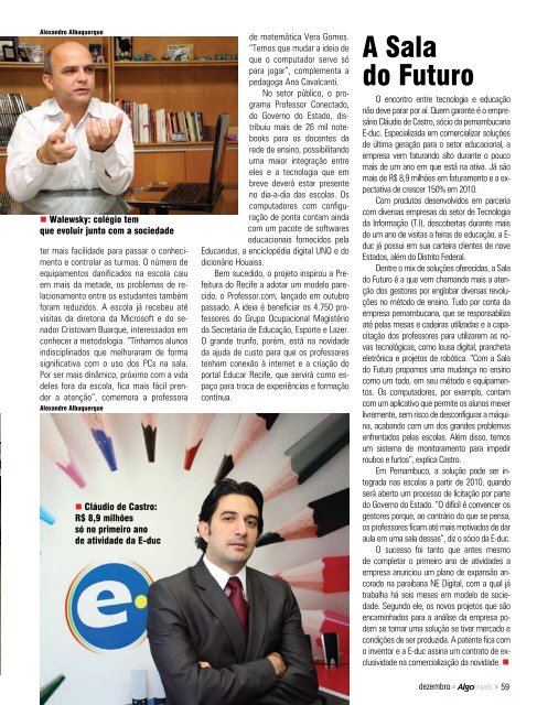 Entrevista Médico pernambucano Enilton Egito ... - Revista Algomais