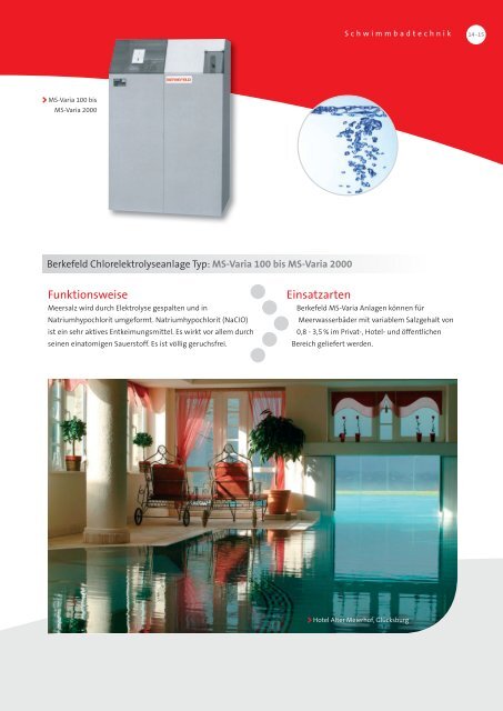 Wasseraufbereitung Schwimmbadtechnik - Water Treatment by ...