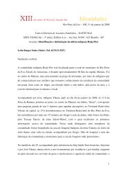 Carta à Diretoria de Assuntos Fundiários – DAF/FUNAI