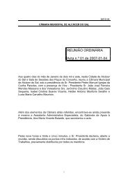 Acta 1 04-01-07 - Câmara Municipal de Alcácer do Sal