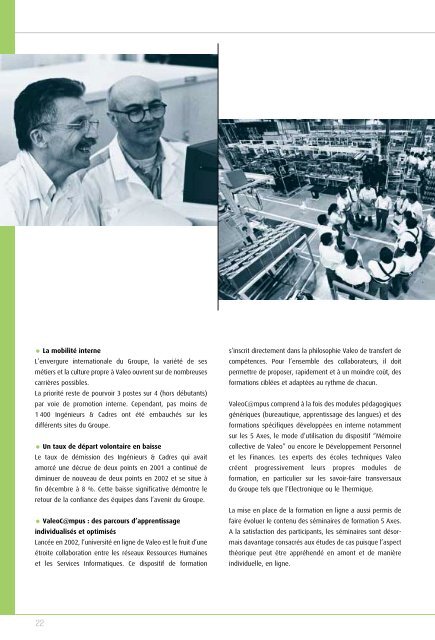 RAPPORT D'ACTIVITÉ - Valeo